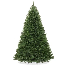 9 Foot Artificial Holiday Christmas Tree with Stand - Realistic Green Spruce