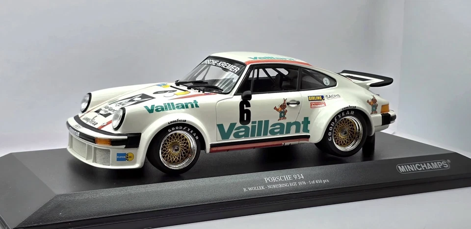 Porsche 934 #6 B.Wollek Norisring EGT 1976 Minichamps 1:18 LIMITED EDITION 450p - Immagine 2 di 4