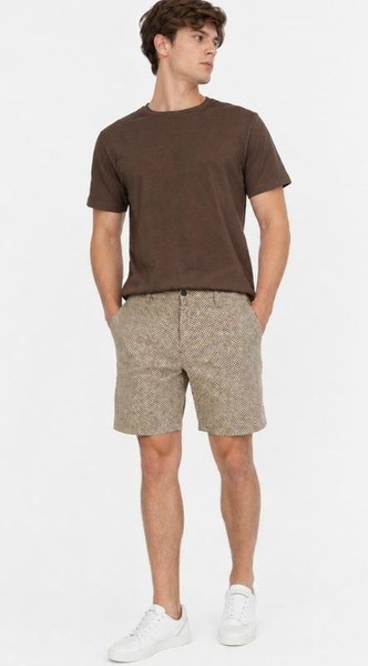 Men Son of a Tailor Shorts Beige Cotton XL