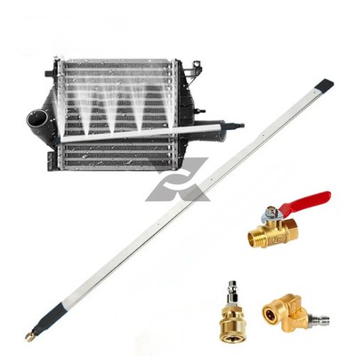 Portable Radiator Cleaning Wand   31.5'' Flush Tool with Tips & Quick Couplers