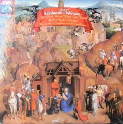 Bach Weihnachtsoratorium HARDCOVERBOX + BOOKLET NEAR MINT EMI Vinyl LP-Box