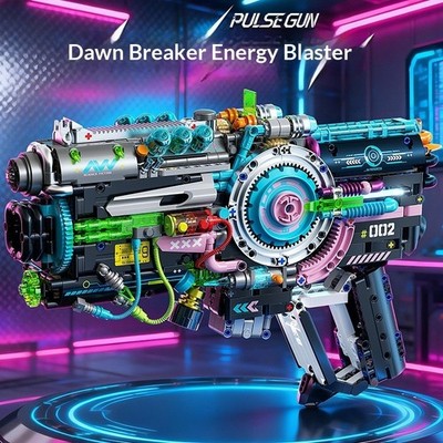 ULTIMATE CYBER BUILD: Mechanical Style 1457PCS Sci-Fi Blaster Model Set