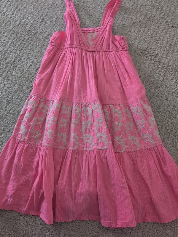 Old Navy Girls XL Boho Pink Gold Dress