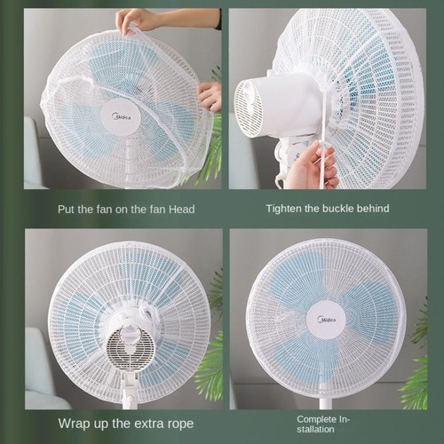 Child Baby Anti-pinch Electric Net Fan Protection Covers Fan Dustproof Covers - Photo 6/10