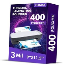 400 Pack Laminating Sheets, Holds 8.5 x 11 Inch 400PACK-3Mil 9 x11.5Inches 