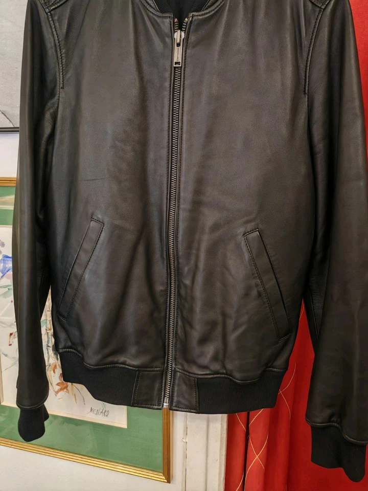 French Chic Chevignon Men's Lamb Leather Jacket Size S ( EU 48 ) - Bild 3 von 4