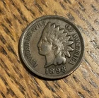 1898 Indian Head Cent Penny ~ F FINE #3