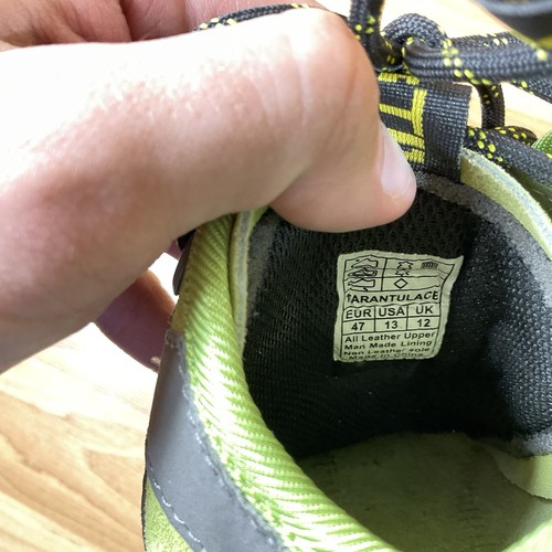 La Sportiva Tarantulace Herren Kletterschuhe Größe 13 Kiwigrün Grau Schwarz - Bild 11 von 12