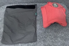 Trtl Super Soft Travel Neck Support Pillow Hypo Fleece Ergo Brace EUC Pale Red