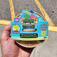 New RMS Crazy Fun Green Holographic Mystery Squishy Dumpling Apple Scented