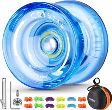 Professional Crystal Yo Yo K2, Responsive Yoyo for Kids 8-12, Plastic Finger Spi