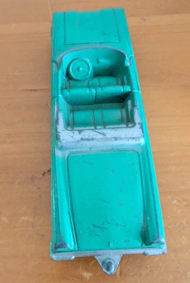 COCHE CONVERTIBLE VINTAGE TOOTSIE TOY OLDSMOBILE-5 1/2" verde azulado Foto 3 de 4