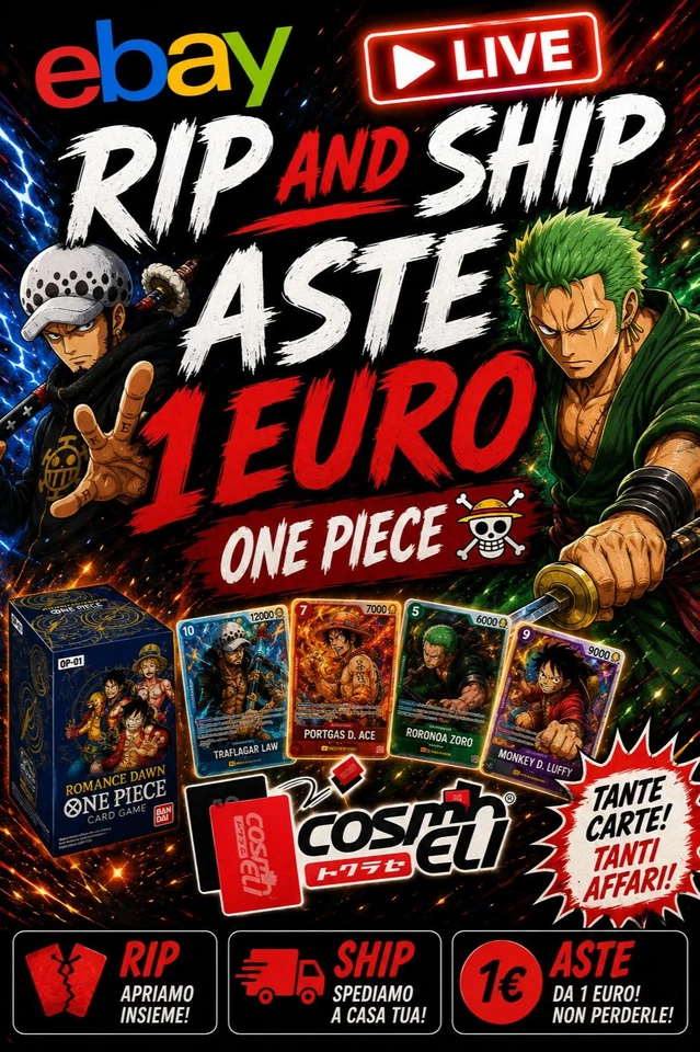 ASTE 1 EURO E RIP & SHIP ONE PIECE!