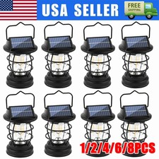 1-8x Solar Portable Rechargeable LED Waterpro...