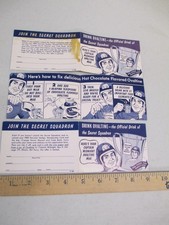 OVALTINE Captain Midnight 1956 Secret Squadron TV premium 1,not all MUG PAPER