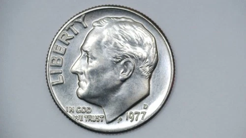 1977 D Roosevelt Dime Uncirculated BU **FREE SHIPPING**