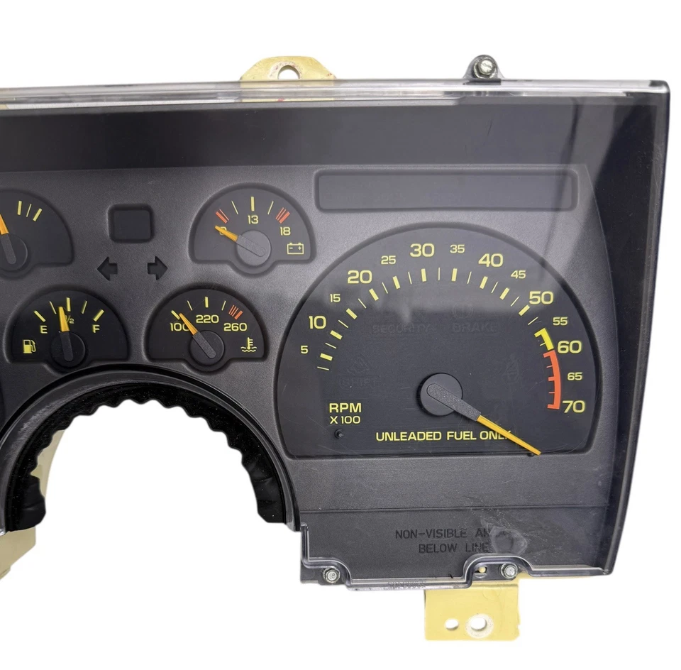 Cuadro medidor velocímetro Chevy Camaro RS 90-92 FABRICANTE DE EQUIPOS ORIGINALES 120395 millas Foto 4 de 4