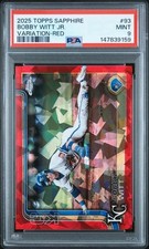 🔥 2025 Topps Chrome Sapphire Bobby Witt Jr Red Variation 1/5 #93 PSA 9 POP 2 🔥