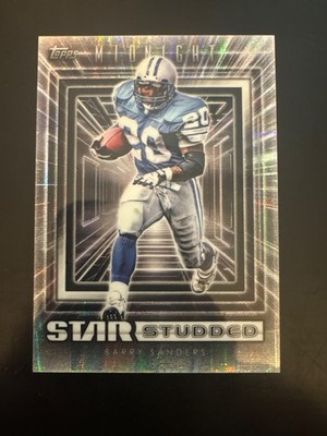 2024 Topps Midnight Star Studded Barry Sanders #SS-29 Black and White