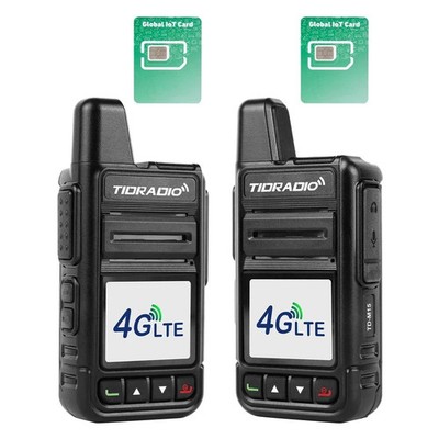 TD-M15 Global Rapid Walkie Talkies 4G POC with Sim Cards, Long Distance 5000 ...