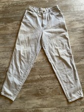 Vintage Women  s 30x30 12 Average Gitano Light Wash Tapered Leg Mom Jeans