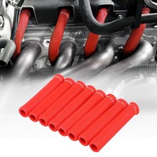 8PCS Spark Plug Wire Heat Shield Sleeve 6 Inch for Ls1/Ls2 Sbc Bbc 350 454