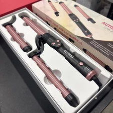 Mescomb 3 in 1 Automatic Curling Iron  3 Different Sizes Of Barrels