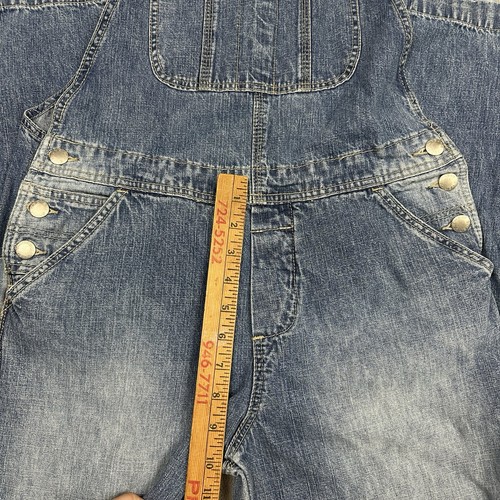 Vtg 90s Y2K Unionbay Denim Overalls Size M Carpenter Straight Leg Grunge Jeans - Afbeelding 4 van 9