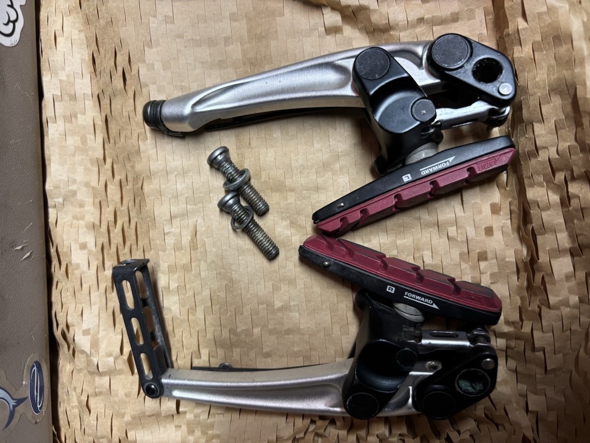 Vintage Shimano Deore XT Br-m750 V-brake Set Silver Japan for sale