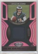 2025 Certified New Generation Jerseys Mirror Pink /299 Kyle McCord #NGJ-KMD o8g