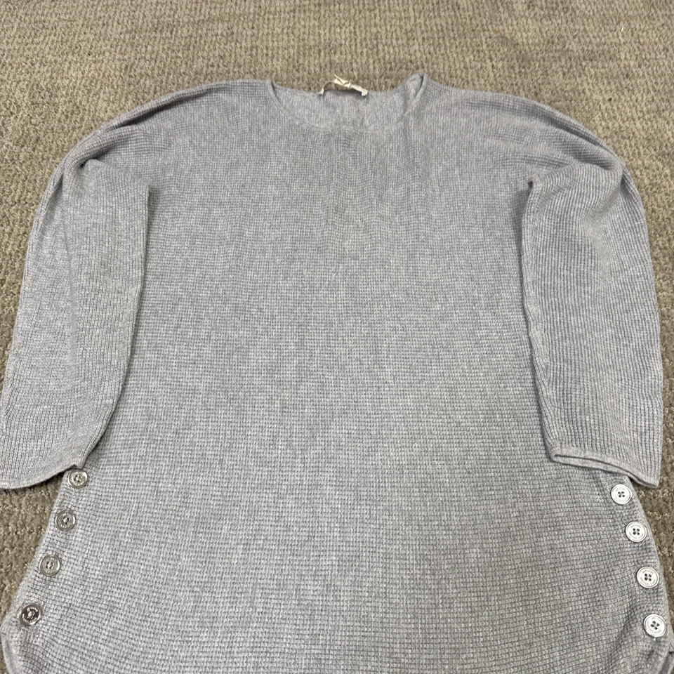 Suéter Michael Kors Gris Manga Larga Pullover Mujer’s Talla Pequeña Foto 4 de 4