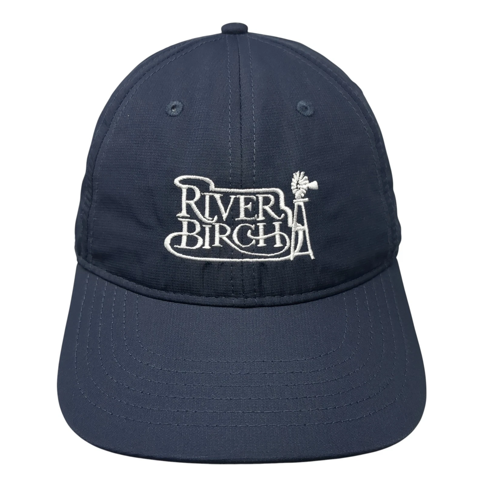 River Birch Strapback Baseball Cap Blue One Size Adjustable Outdoor Cap