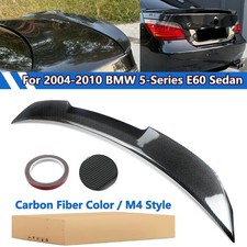M4 Style Rear Trunk Spoiler Wing For 2004-10 Bmw 5 Series E60 525i Carbon Color
