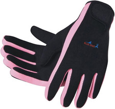 3Mm Neoprene Wetsuit Gloves - Thermal Anti-Slip Diving Swimming Gloves for Wo...