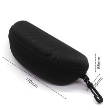 2pcs Portable EVA Sunglasses Case Zipper Hard Shell Eyeglasses Protector Box
