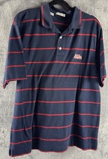 Ole Miss Polo Cutter  Buck Blue And Red Size Medium