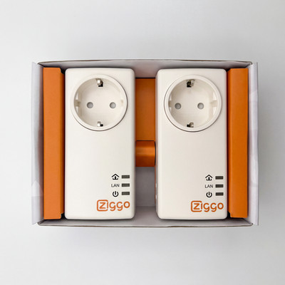 Powerline Netzwerkadapter Set 2er bis zu 800 Mbps Internet über Stromkreislauf