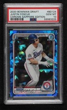 2020 Bowman Chrome Draft Sapphire Edition Justin Foscue PSA 10 GEM MT 02d2