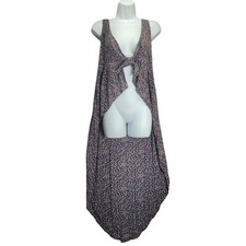 Lucy Love Wrap Top Shirt Womens Size Medium Hi-Low Floral Flowers Beach Summer