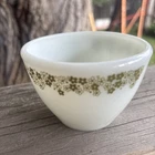 Vintage Pyrex Corning Corelle Ware Green Crazy Daisy Spring Blossom Sugar Bowl