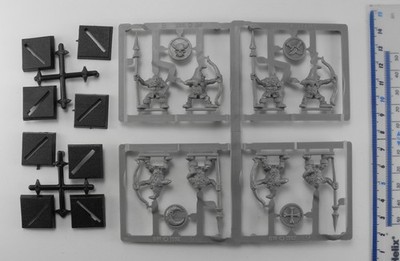 8 GOBLIN SPEARMEN & ARCHERS SPRUE Plastik Goblins Gitz Armee Warhammer 1990er I4D