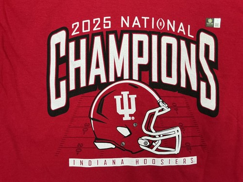 Indiana Hoosiers 🏈 FOOTBALL 2025 National Champions Perfect Season sz L NWT #2