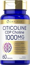 Citicoline CDP Choline | 1000mg | 60 Capsules | Highest Potency | by Carlyle