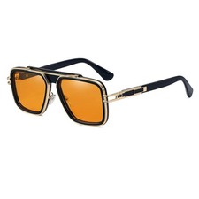 Trendy Retro Sunglasses for Men Women Classic Shades 70s Italian Fashion Square