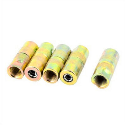 5 Pcs Excavator 4 Jaws Type Pressure Grease Gun Nipple Connector Coupler #D9
