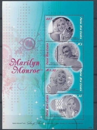 2008 Papua New Guinea Marilyn Monroe Sheetlet  MNH - Afbeelding 1 van 1