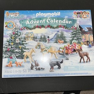 Playmobil Advent Calendar Horses of Waterfall 71345 Christmas Sleigh 68 PC .