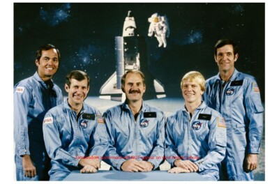 Space Shuttle Challenger Crew PHOTO 5th Mission STS-41-C