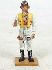 Del Prado RAF FIGHTER PILOT U.K-1940  Metal Toy Soldier Figure 2 3/4" Tall
