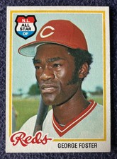 Nothing but: George Foster baseball cards. topps. 1974-1993. base.